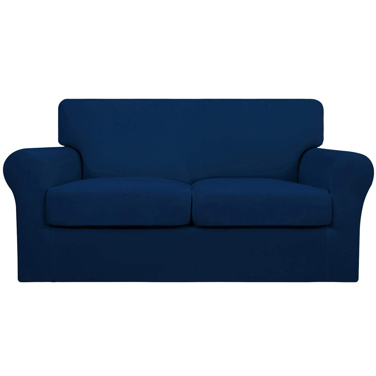 Easy-Going 4 Pieces Stretch Sofa Cover for 3 Cushion Couch Washable