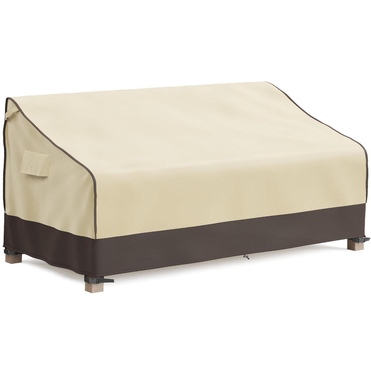 MR. COVER 3-Seater Outdoor Couch Cover Waterproof, 80 Inch Patio Furniture Cover for Sofa, Heavy Duty Polyester & Double-Stitched Seams, Classic Black