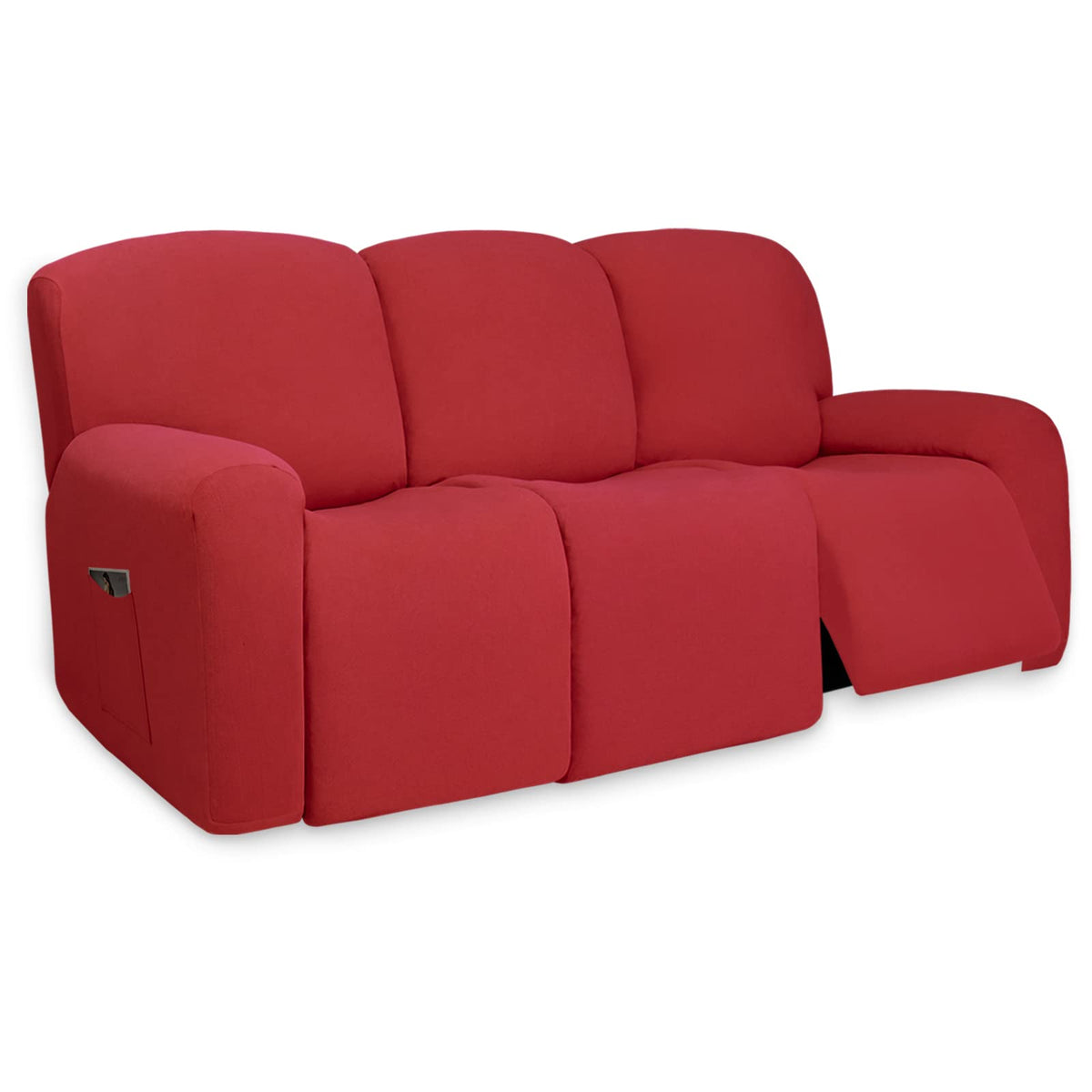 PureFit Stretch Couch Covers for Sofa Large Sofa Slipcovers Chocolate