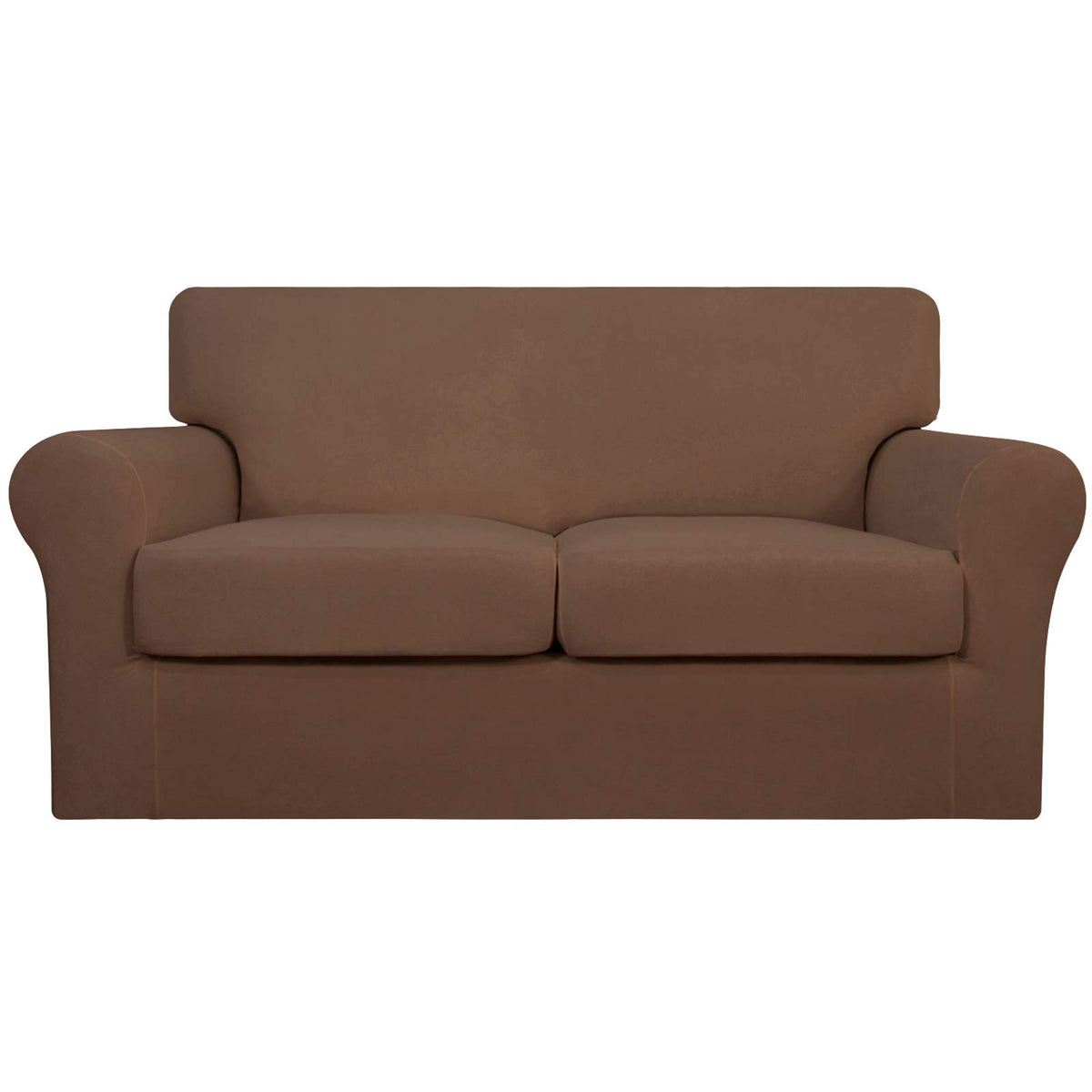 Easy-Going 4 Pieces Stretch Sofa Cover for 3 Cushion Couch Washable