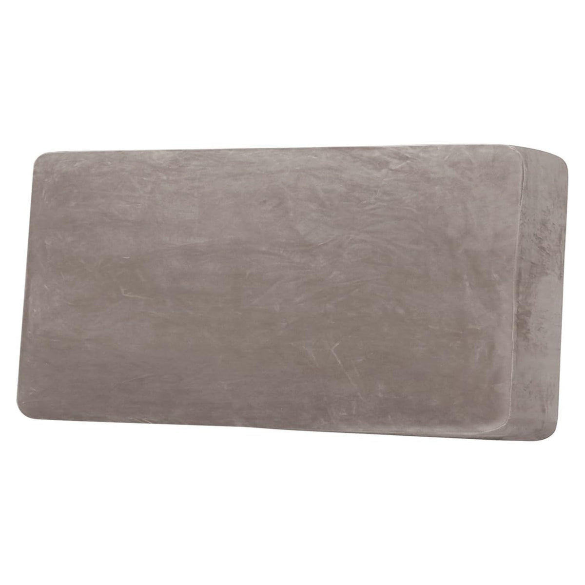 H.VERSAILTEX Velvet Stretch Couch Cushion Cover Plush Cushion Slipcover for Chair Loveseat Sofa Cushion Furniture Protector Seat Cushion Sofa Cover (2 Piece Large Sofa Cushion Covers, Ivory)