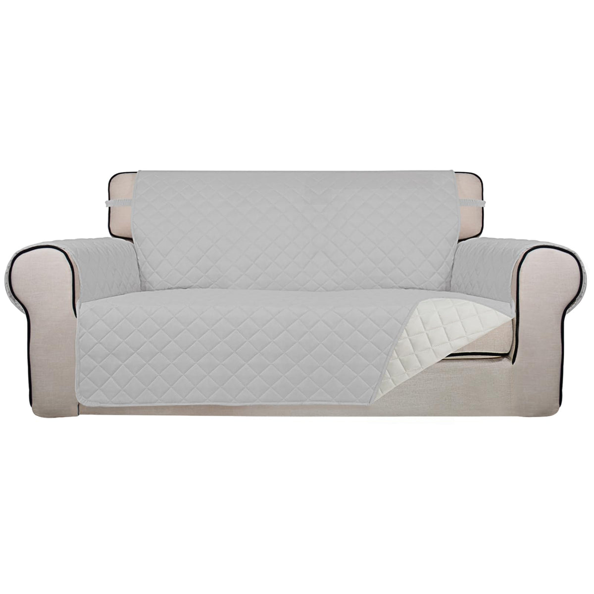 PureFit Reversible Quilted Couch Covers for Dogs Sofa Cover 4 Seater 88"