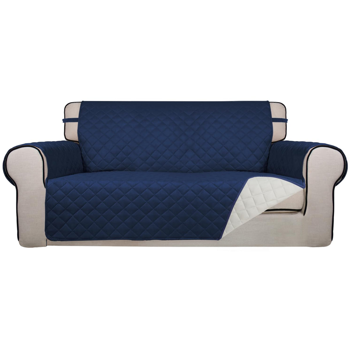 PureFit Reversible Quilted Sofa Cover Dog Couch Covers for Sofa, 66 in