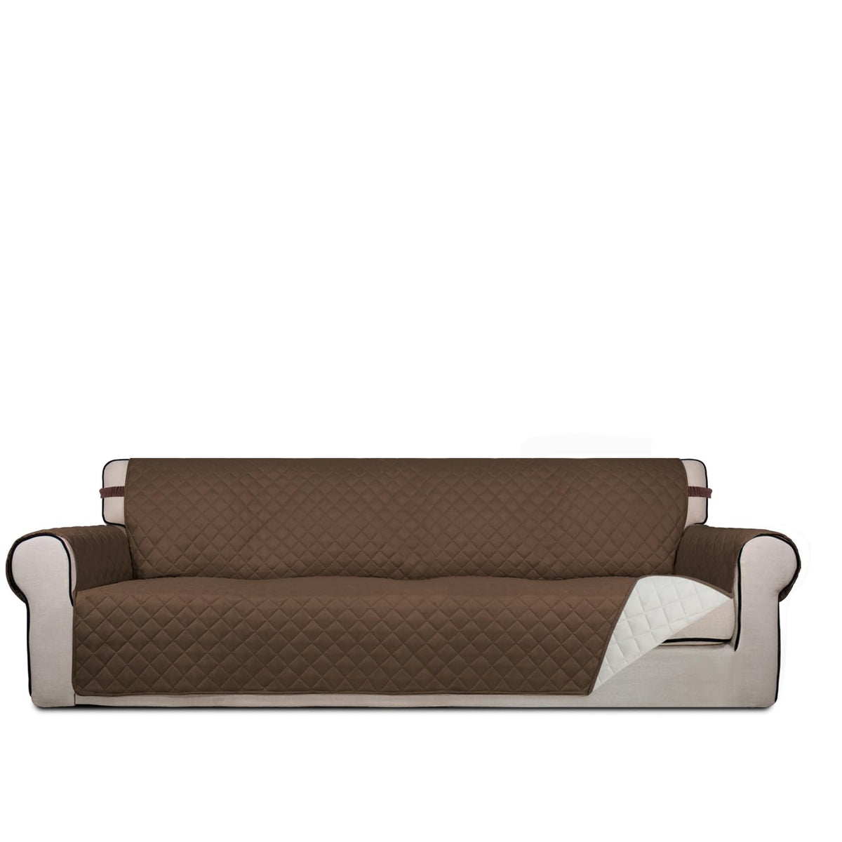 PureFit Reversible Quilted Sofa Cover Dog Couch Covers for Sofa, 66 in