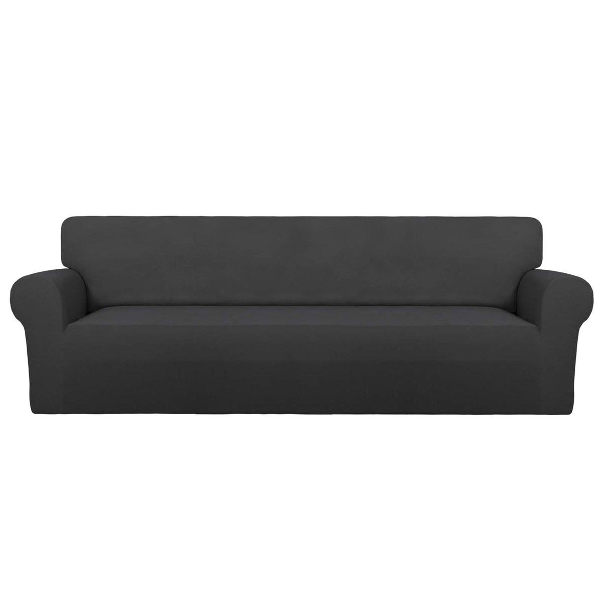 PureFit Stretch Couch Covers for Sofa Large Sofa Slipcovers Dark Gray