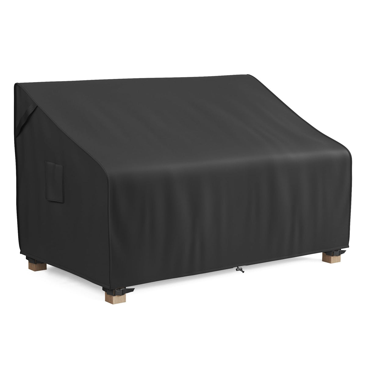 MR. COVER 3-Seater Outdoor Couch Cover Waterproof, 80 Inch Patio Furniture Cover for Sofa, Heavy Duty Polyester & Double-Stitched Seams, Classic Black
