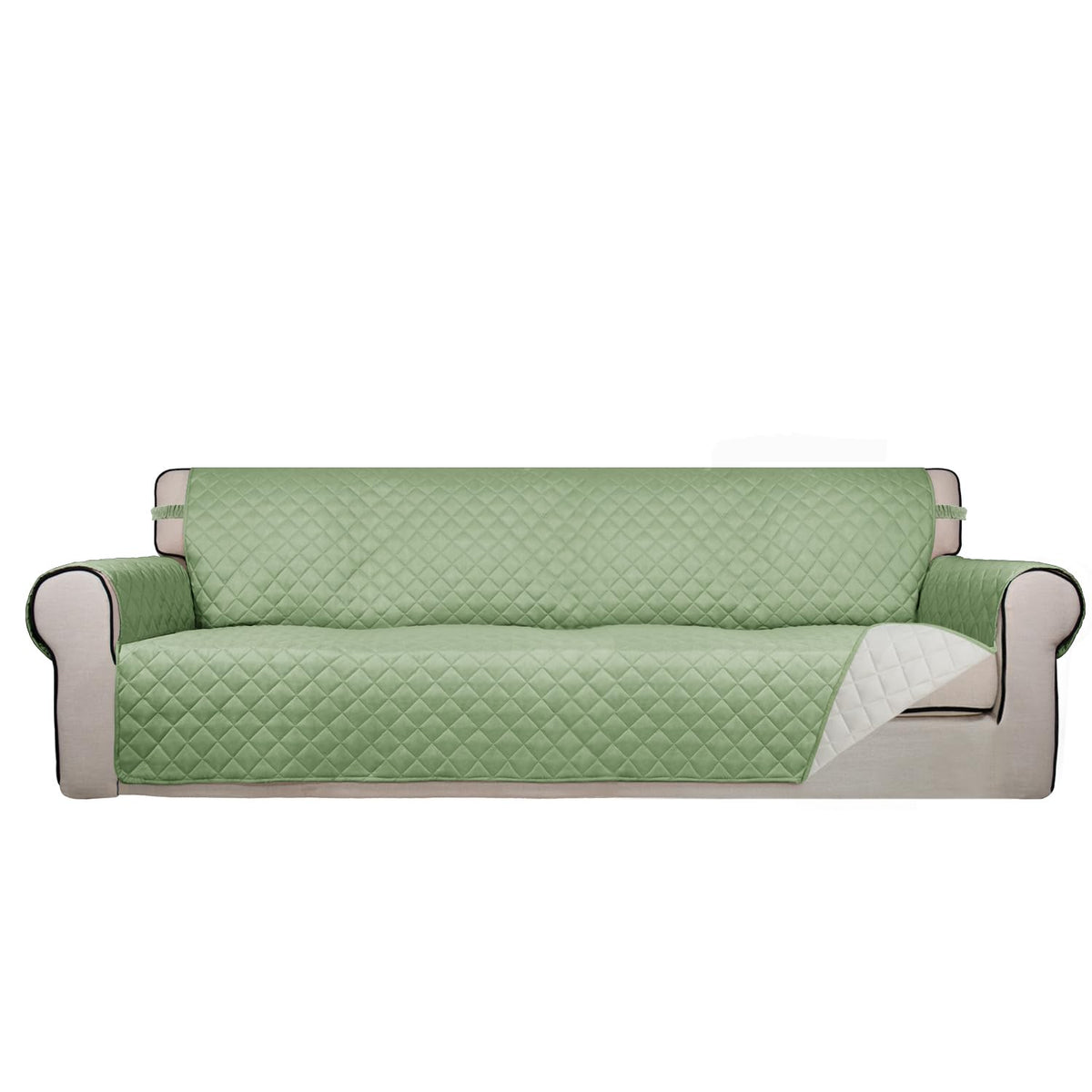 PureFit Reversible Quilted Sofa Cover Dog Couch Covers for Sofa, 66 in
