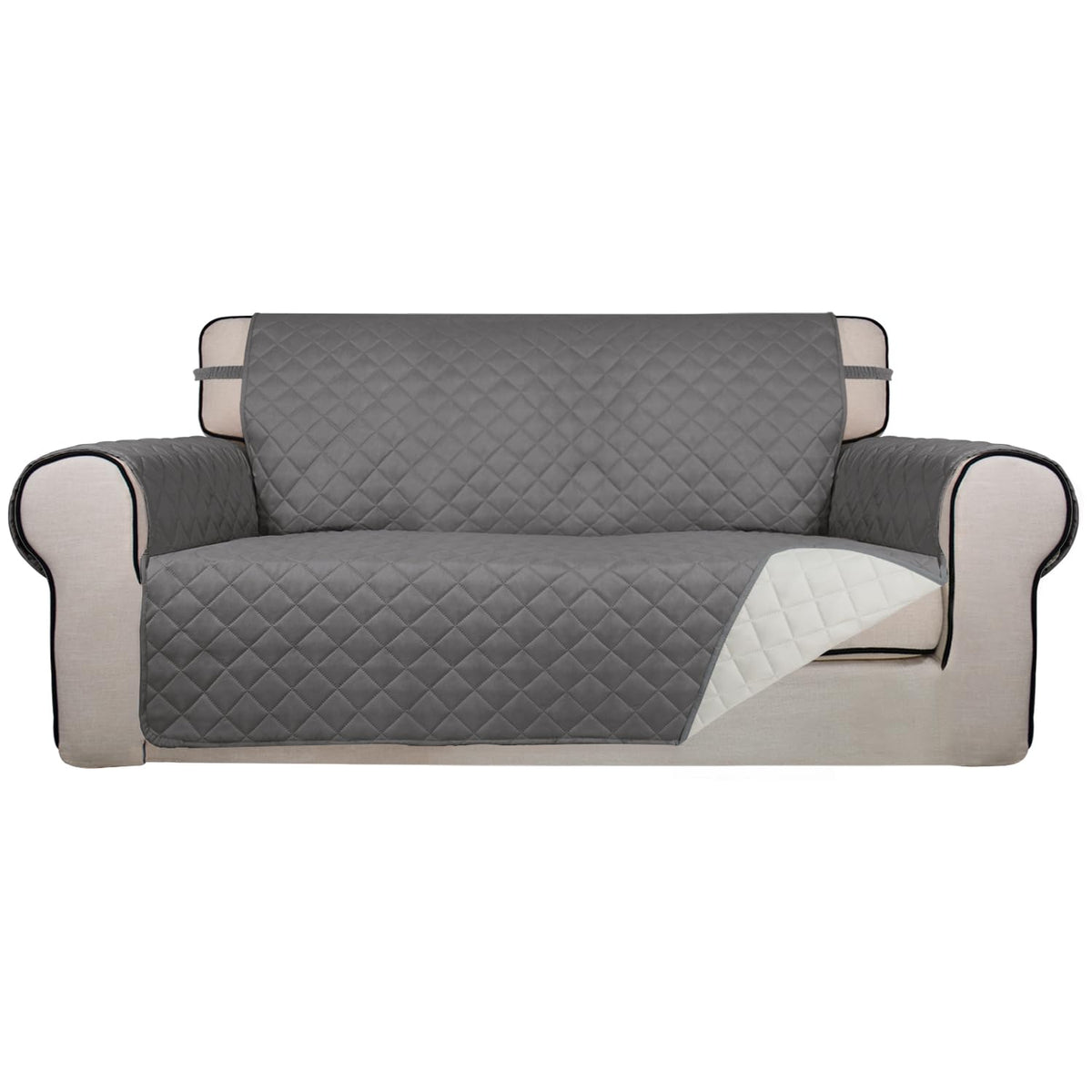 PureFit Reversible Quilted Couch Covers for Dogs Sofa Cover 4 Seater 88"