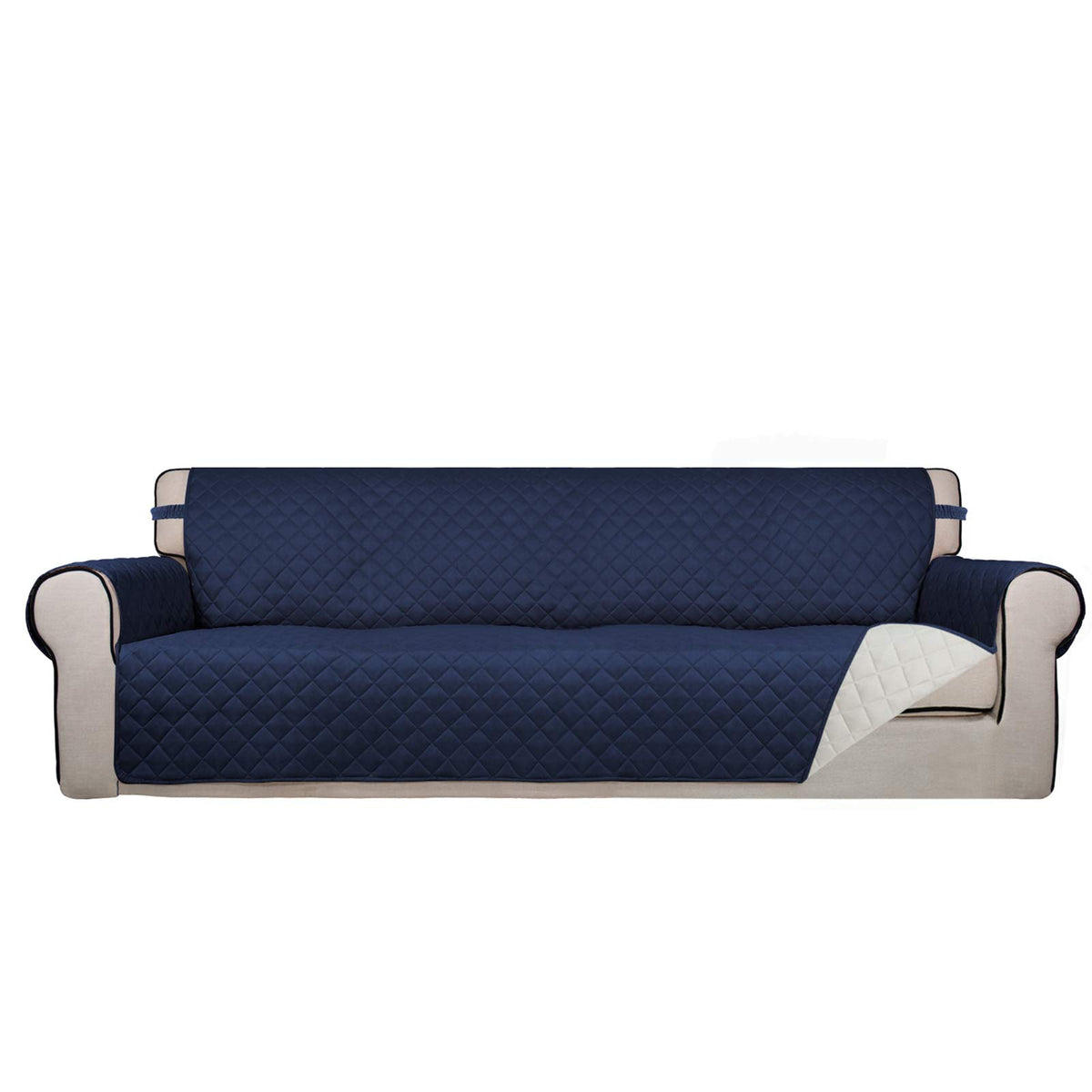 PureFit Reversible Quilted Couch Covers for Dogs Sofa Cover 4 Seater 88"