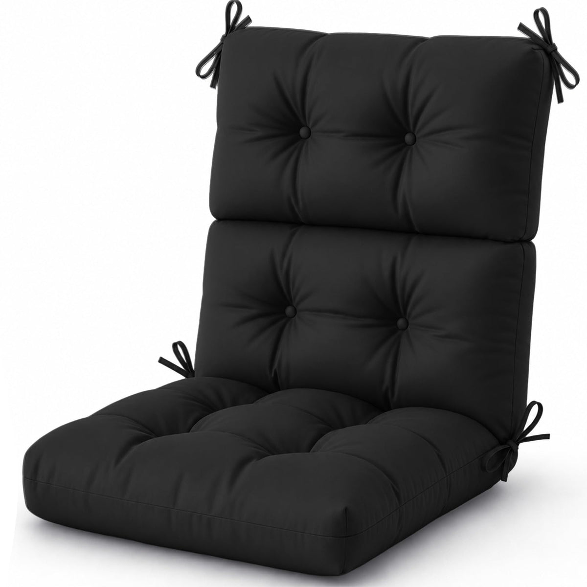 Outdoor Chair Cushion, Waterproof High Back Chair Cushion, Green