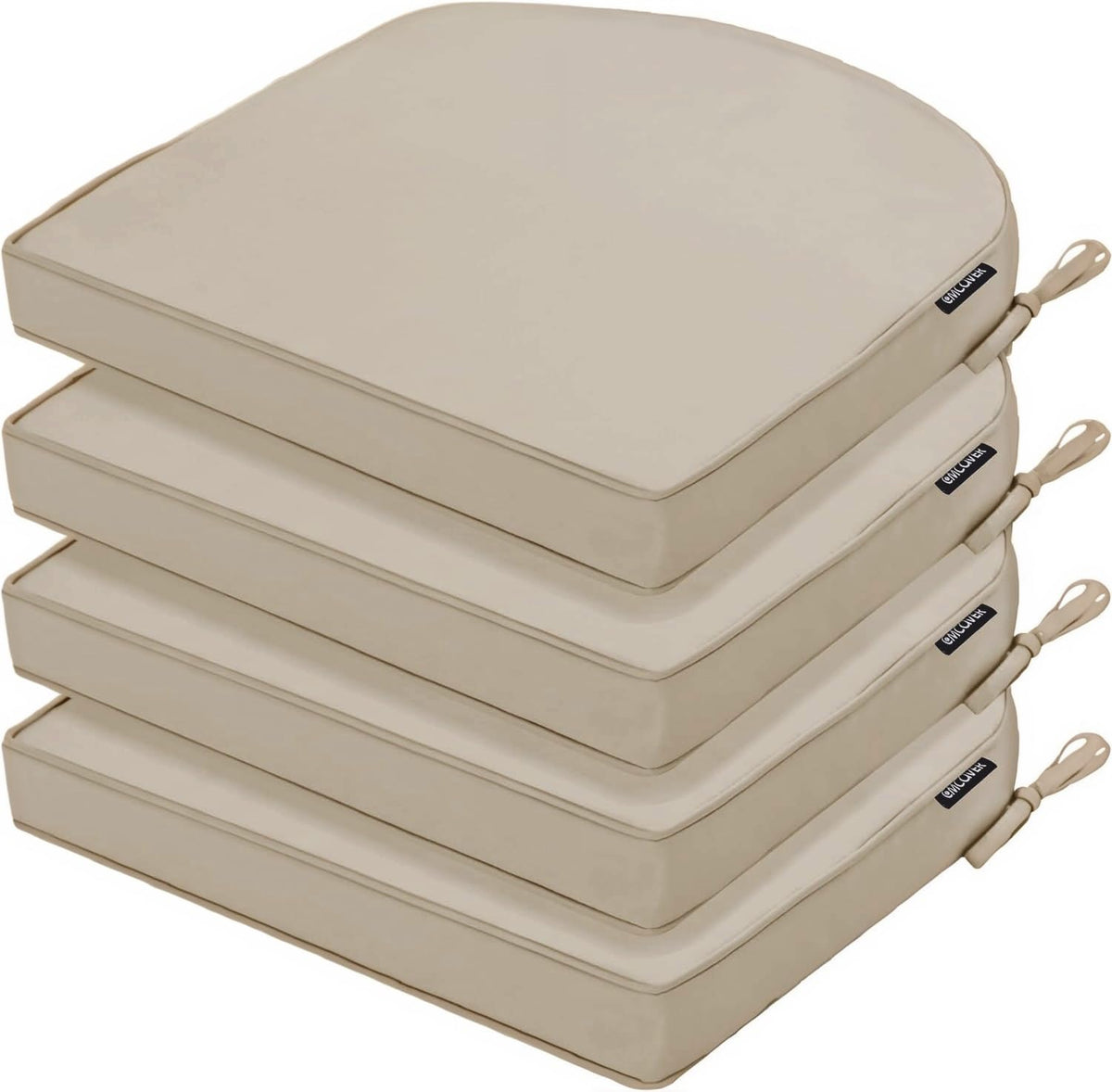 Outdoor Chair Cushions Set of 2, 19 x 19 x 3 Inch Seat Pads