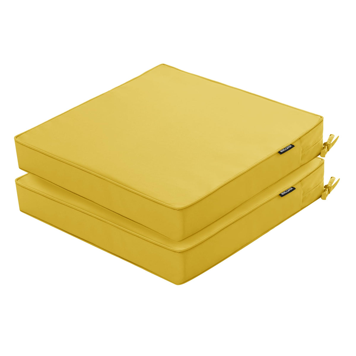 Outdoor Chair Cushions Set of 2, 19 x 19 x 3 Inch Seat Pads