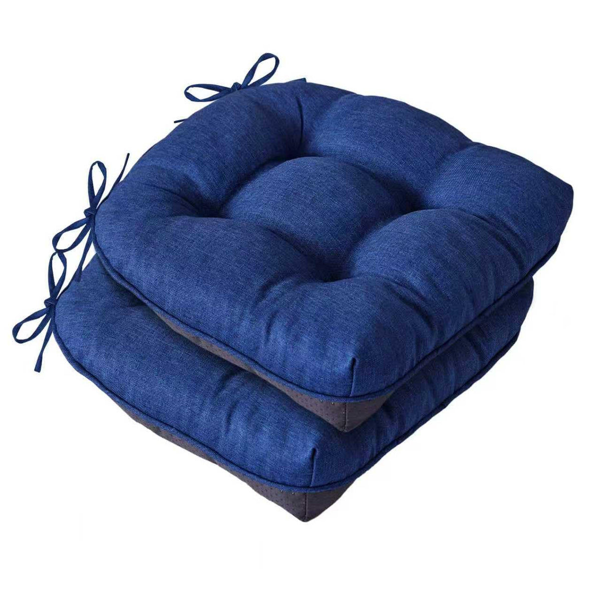 IASEAHK Chair Cushions for Dining Chairs, 15.5" x 15.5" x 4", Navy Blue