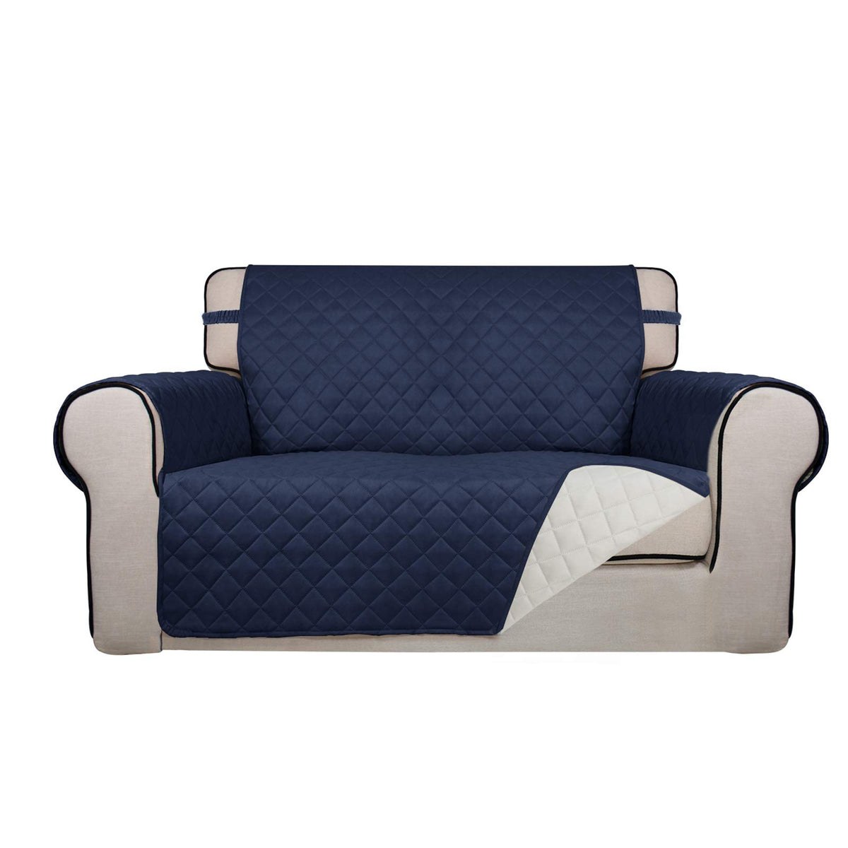 PureFit Reversible Quilted Sofa Cover Dog Couch Covers for Sofa, 66 in