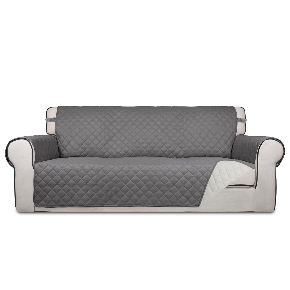 PureFit Reversible Quilted Sofa Cover Dog Couch Covers for Sofa, 66 in