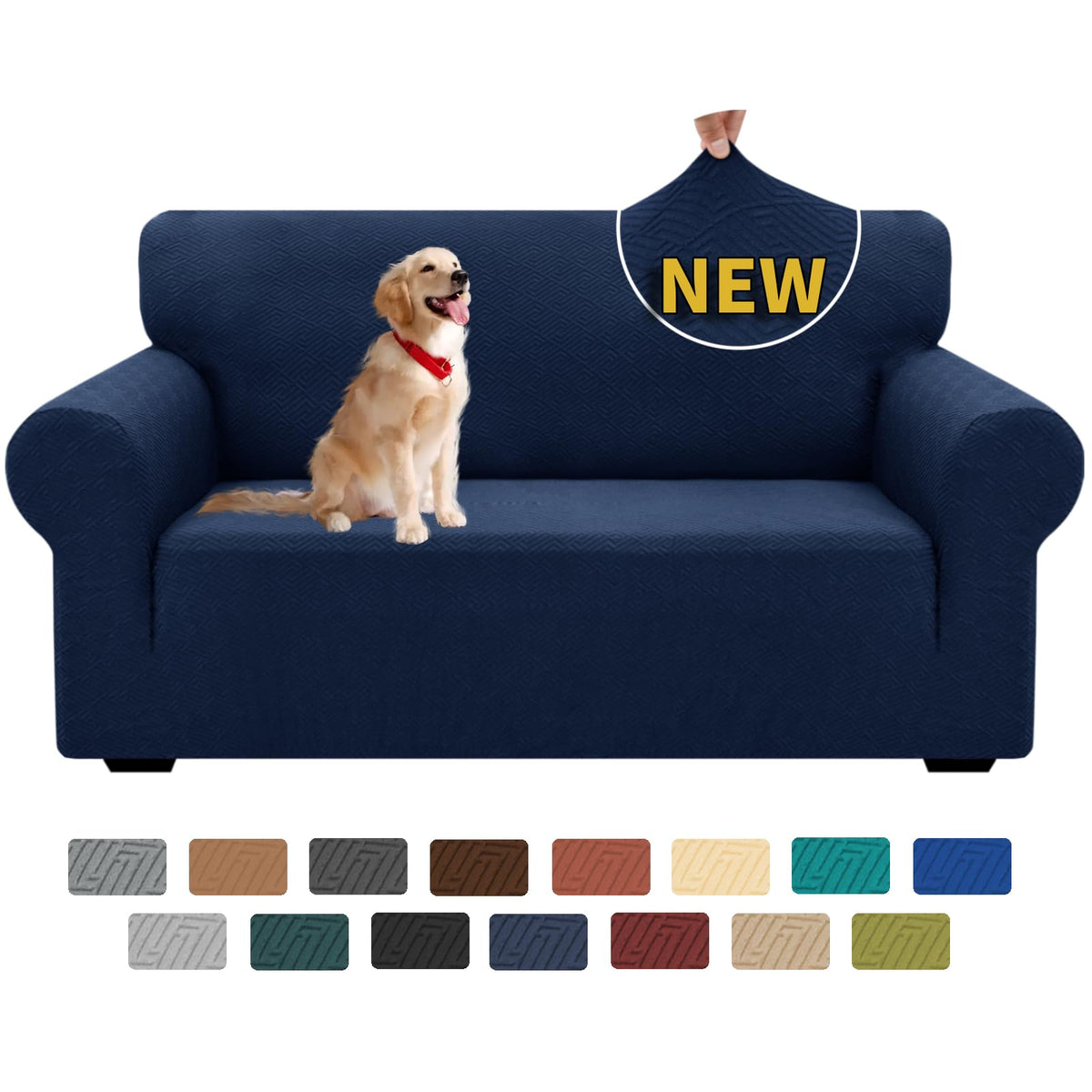 XINEAGE Stretch Jacquard Sofa Cover, Non Slip Sofa Slipcover for Dog