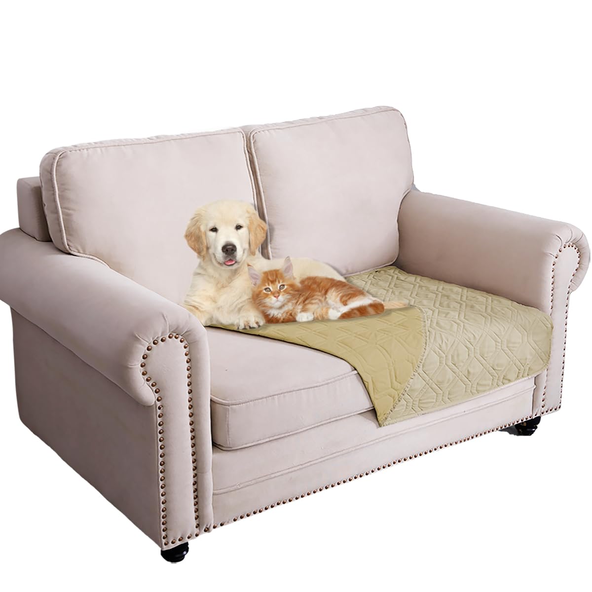 Ameritex Waterproof Dog Bed Blankets Cover for Bed Couch Sofa Reversible