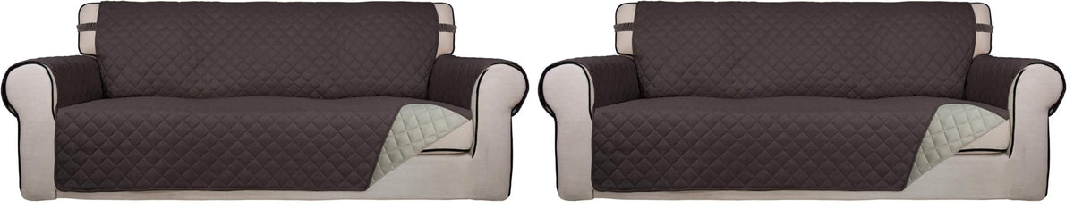PureFit Reversible Quilted Sofa Cover Dog Couch Covers for Sofa, 66 in