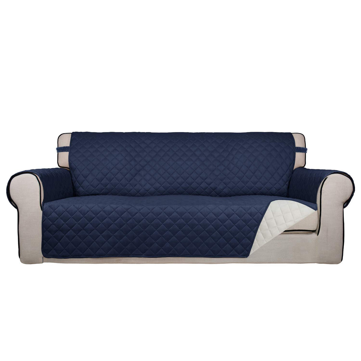 PureFit Reversible Quilted Couch Covers for Dogs Sofa Cover 4 Seater 88"