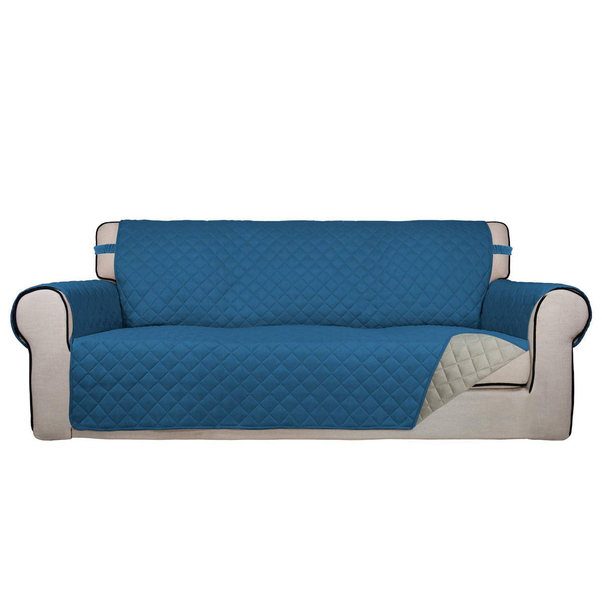 PureFit Reversible Quilted Couch Covers for Dogs Sofa Cover 4 Seater 88"