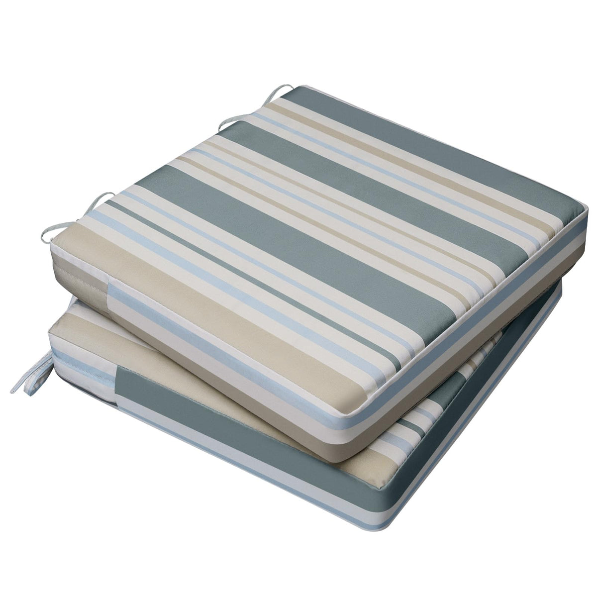 AAAAAcessories Outdoor Chair Cushions, 18 x 18 x 2 inches, Set of 2