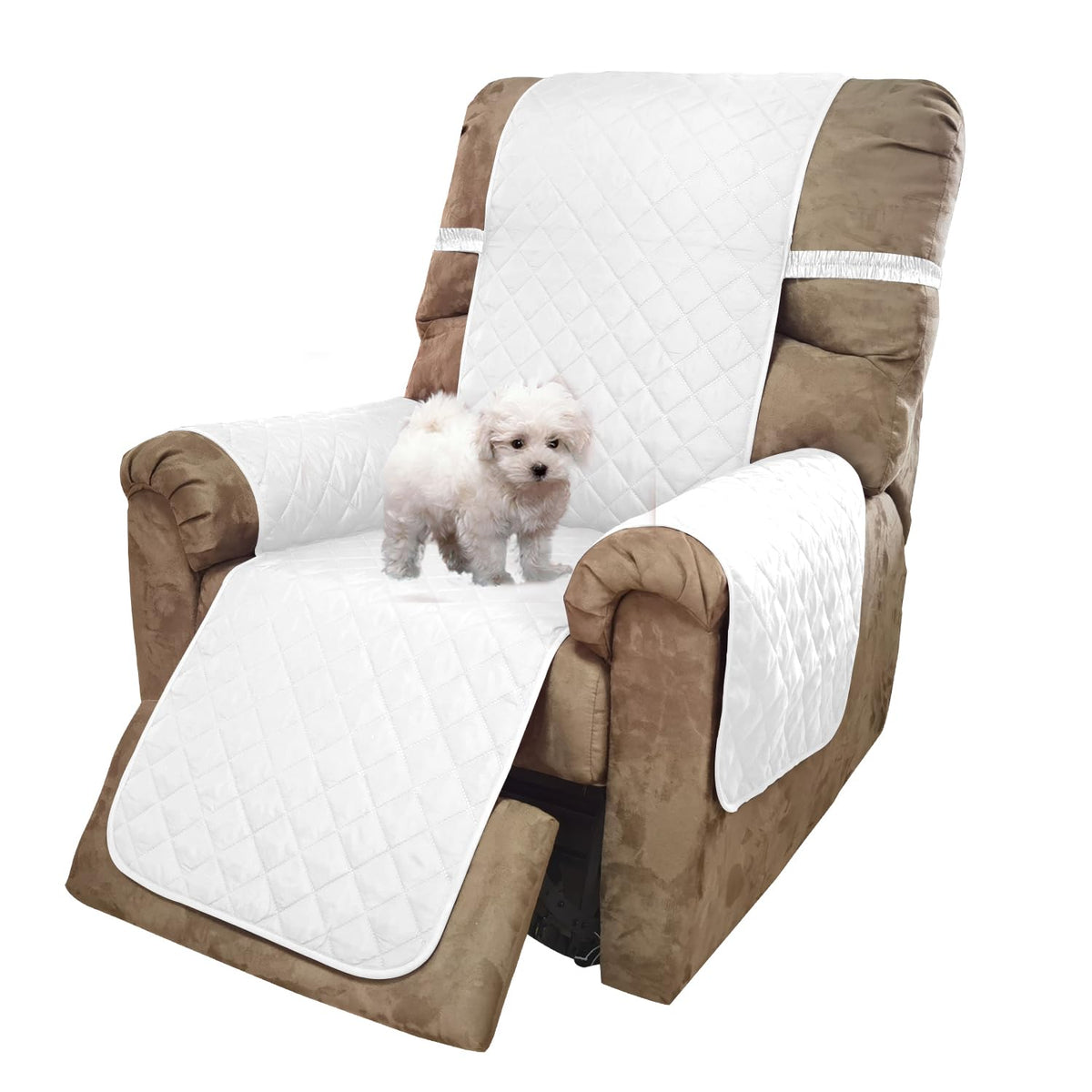 U-NICE HOME Reversible Sofa Cover Couch Cover for Dogs, Coffee/Beige