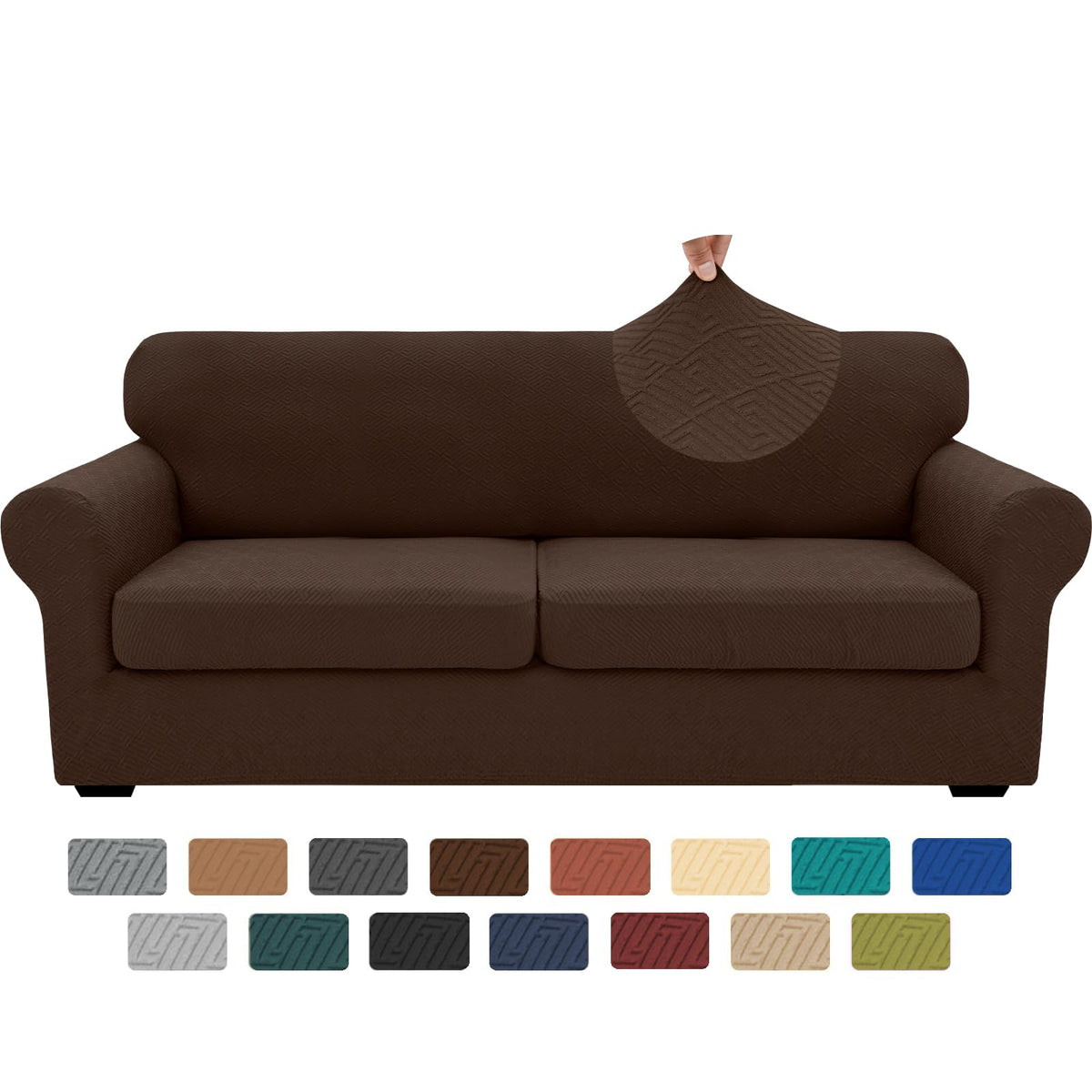 XINEAGE 4-Piece Stretch Sofa Cover, Washable Couch Covers for Dog