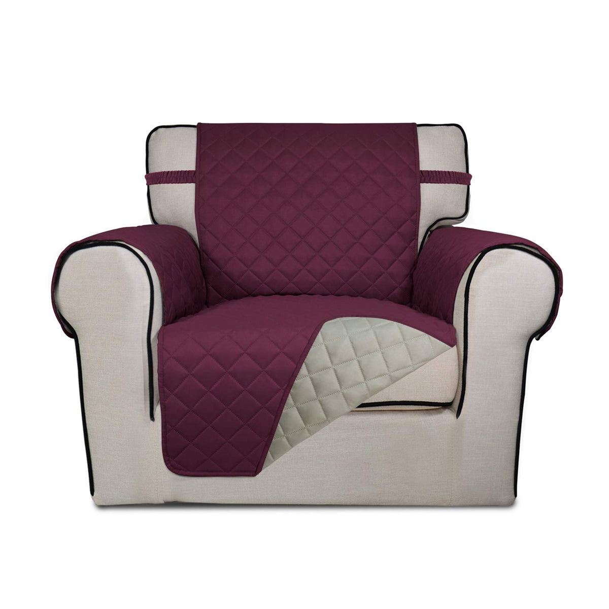PureFit Reversible Quilted Couch Covers for Dogs Sofa Cover 4 Seater 88"