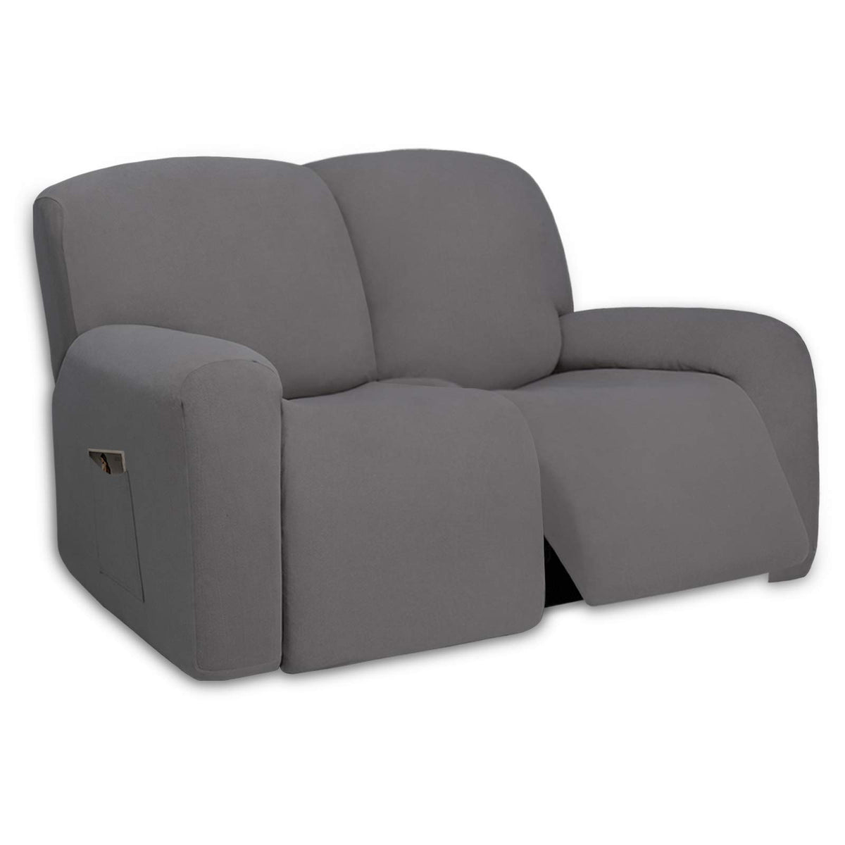 PureFit Stretch Couch Covers for Sofa Large Sofa Slipcovers Dark Gray