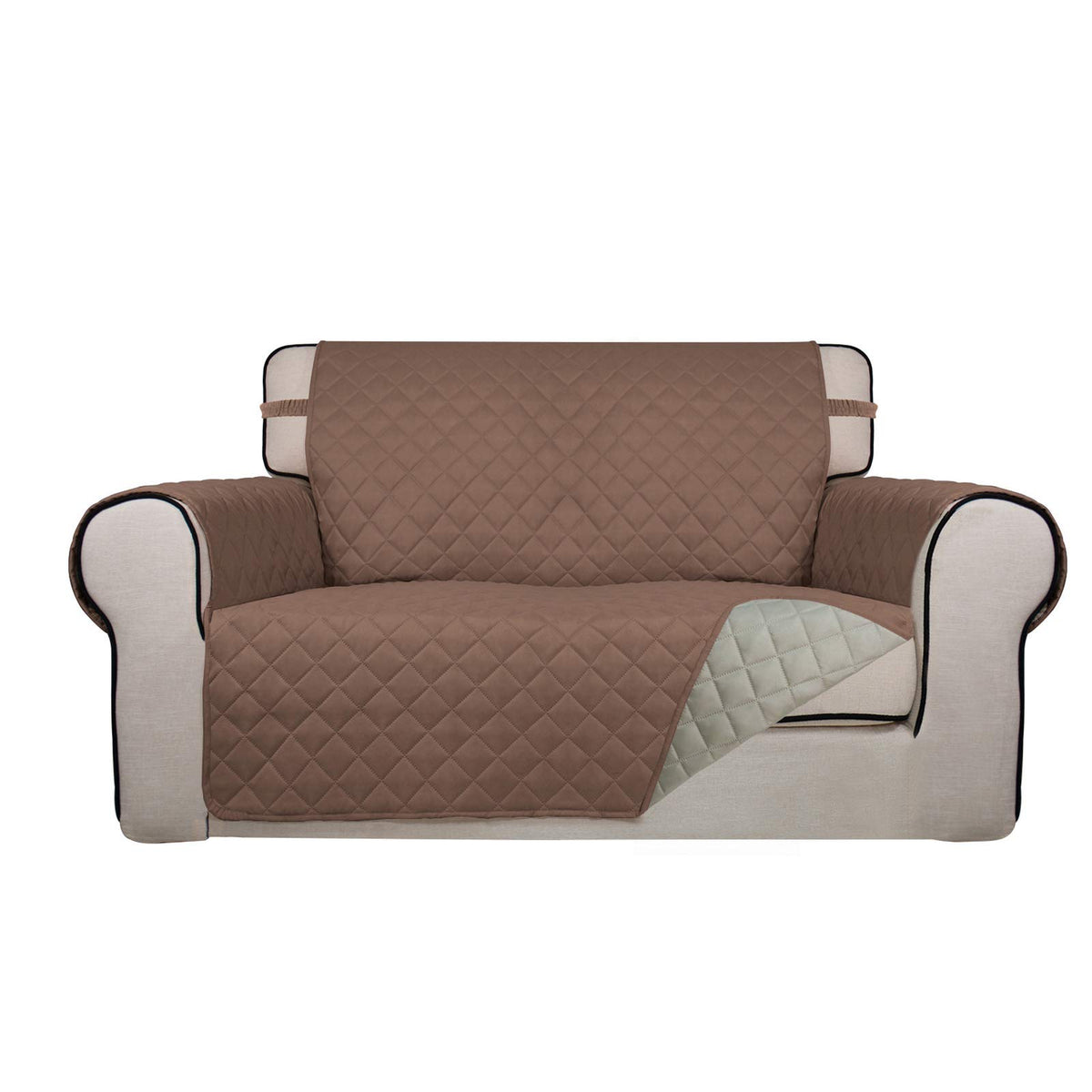 PureFit Reversible Quilted Sofa Cover Dog Couch Covers for Sofa, 66 in
