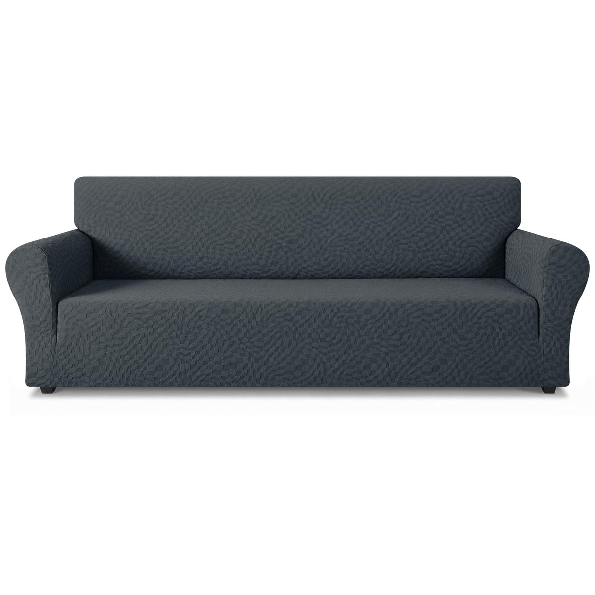 ZNSAYOTX 1 Piece Jacquard Couch Covers for 3 Cushion Couch Living Room High Stretch Sofa Cover Pets Dogs Friendly Anti Slip Thickened Slipcovers Furniture Protector (Sofa, Light Grey)
