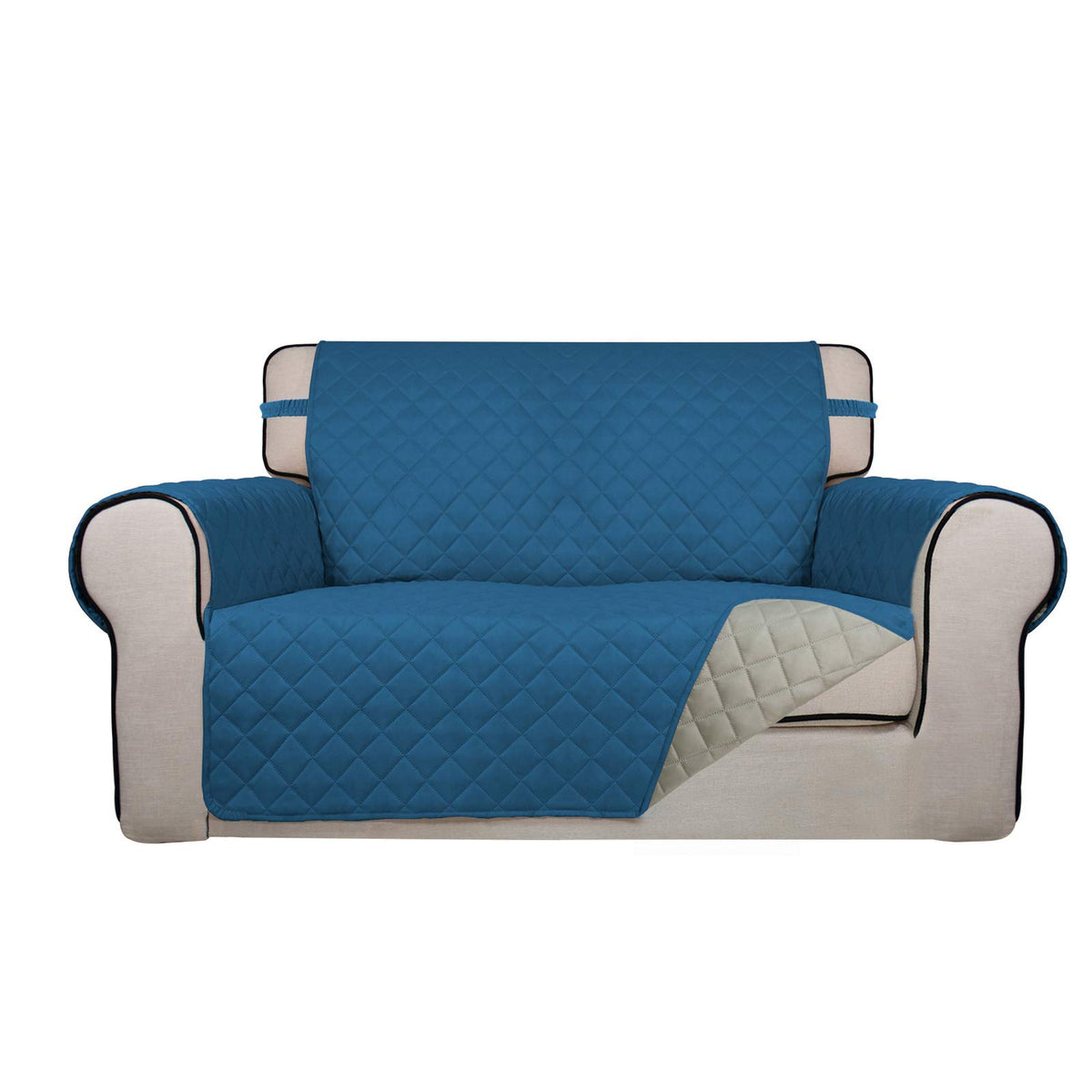 PureFit Reversible Quilted Couch Covers for Dogs Sofa Cover 4 Seater 88"