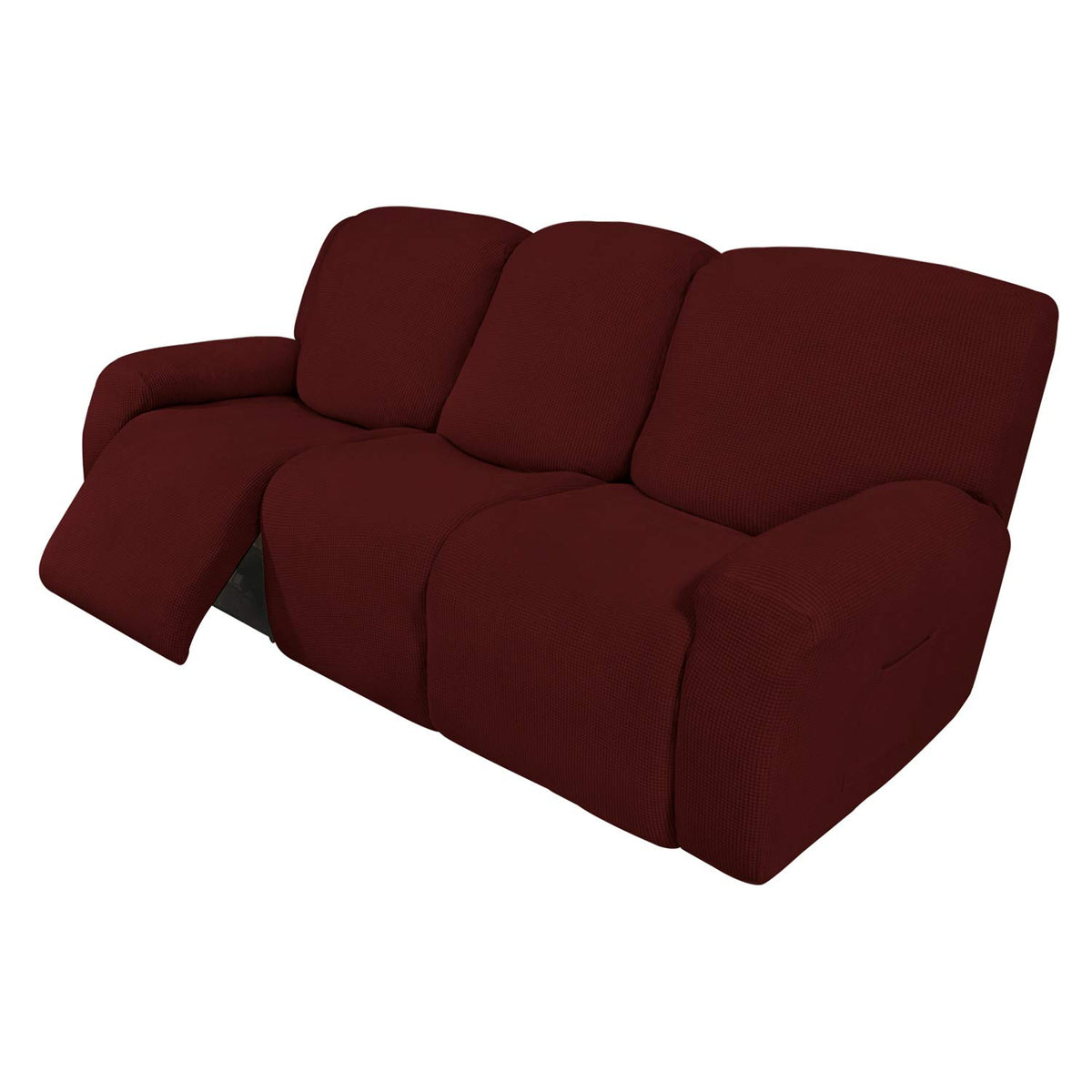 Easy-Going Stretch Recliner Chair Sofa Slipcover Washable Dark Gray