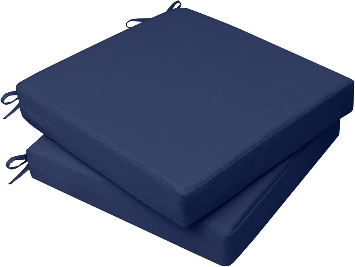 AAAAAcessories Outdoor Chair Cushions, 18 x 18 x 2 inches, Set of 2