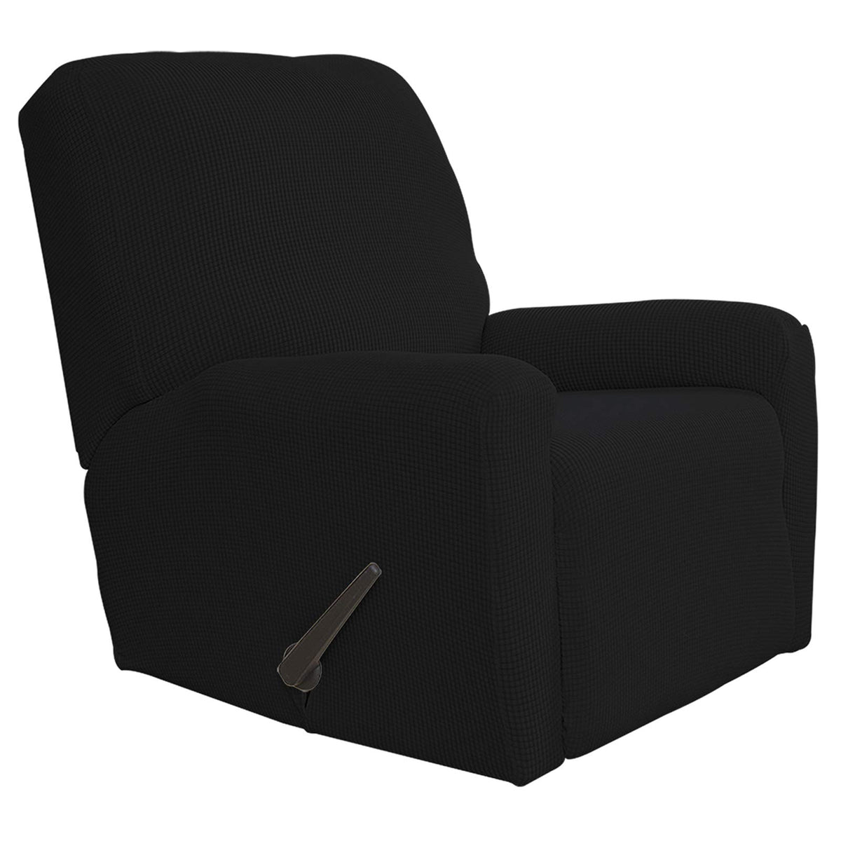 Easy-Going Stretch Recliner Chair Sofa Slipcover Washable Dark Gray