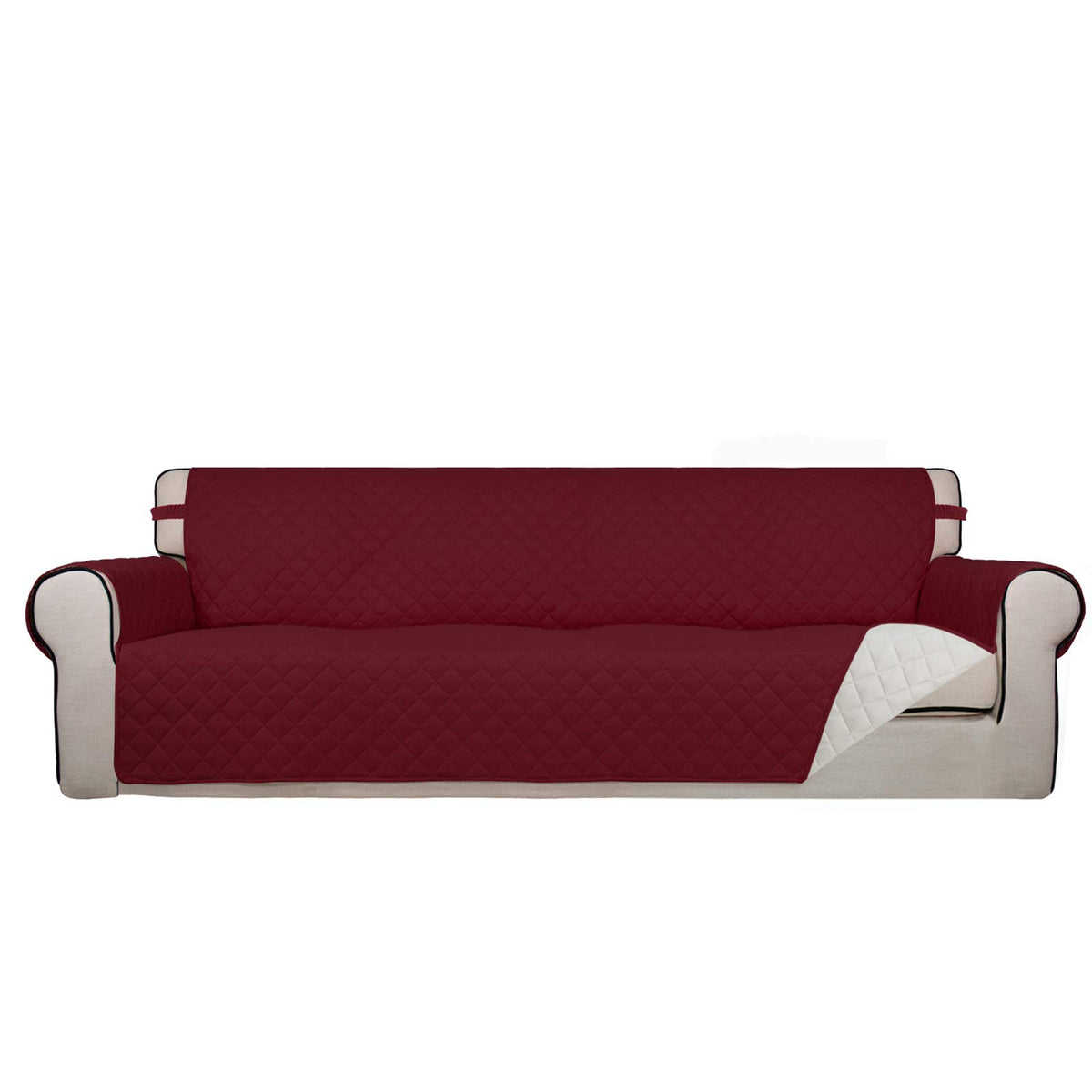 PureFit Reversible Quilted Couch Covers for Dogs Sofa Cover 4 Seater 88"
