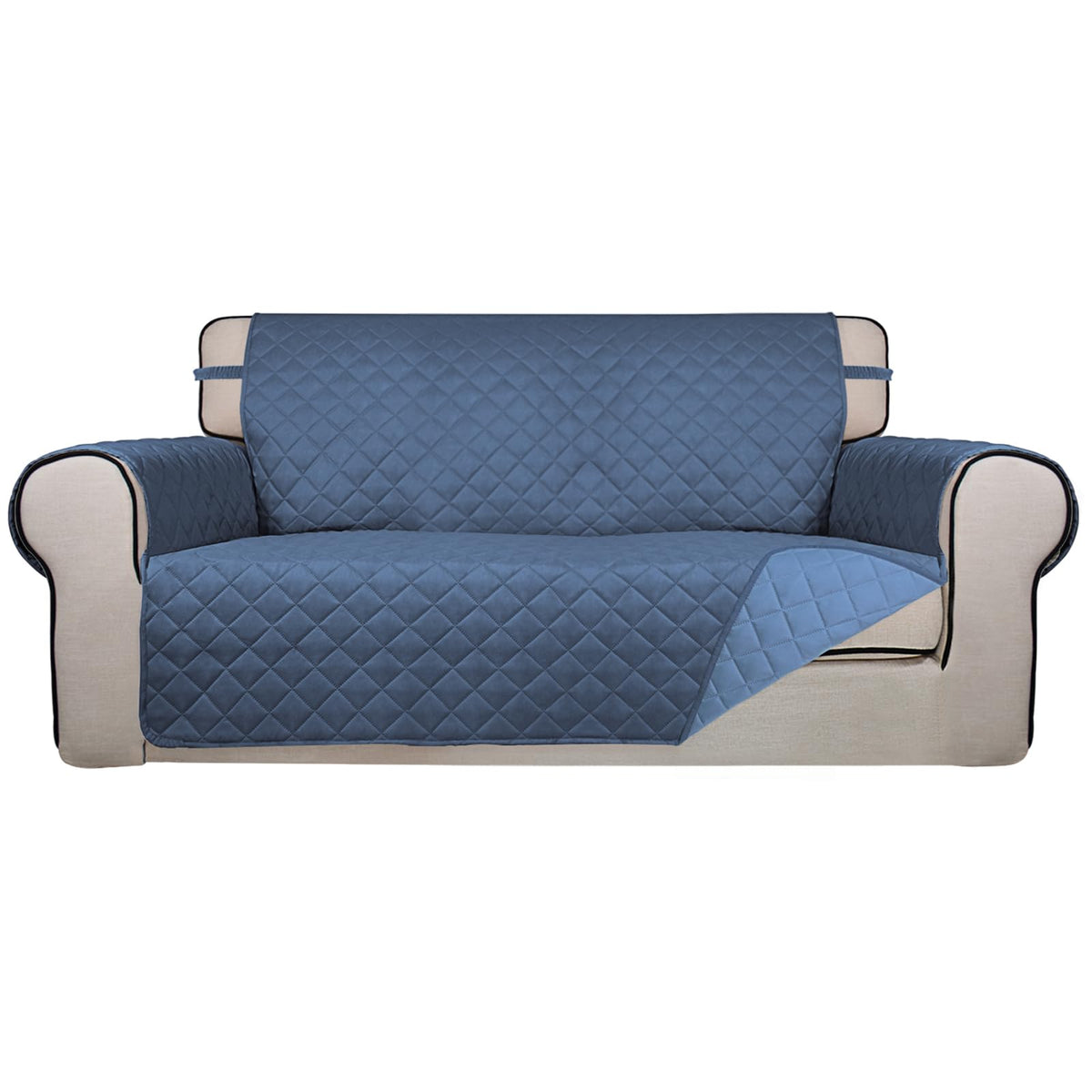 PureFit Reversible Quilted Couch Covers for Dogs Sofa Cover 4 Seater 88"