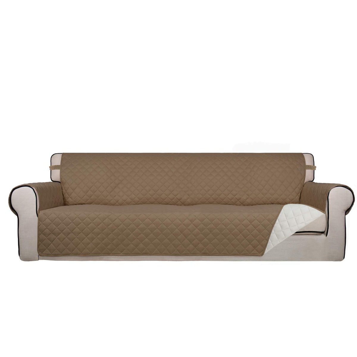 PureFit Reversible Quilted Sofa Cover Dog Couch Covers for Sofa, 66 in