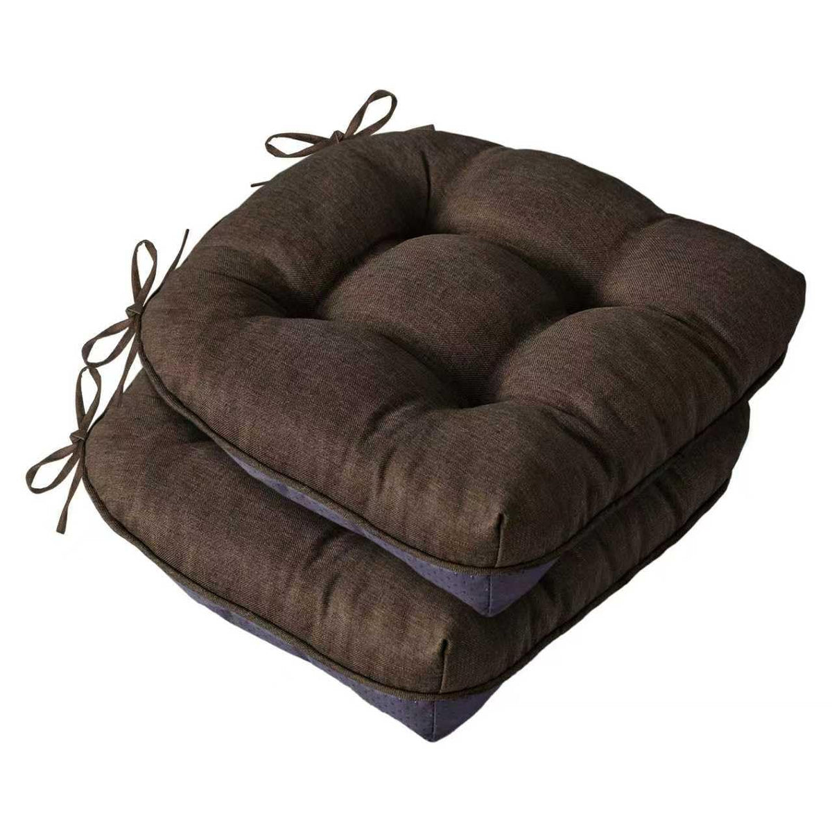 IASEAHK Chair Cushions for Dining Chairs, 15.5" x 15.5" x 4", Navy Blue