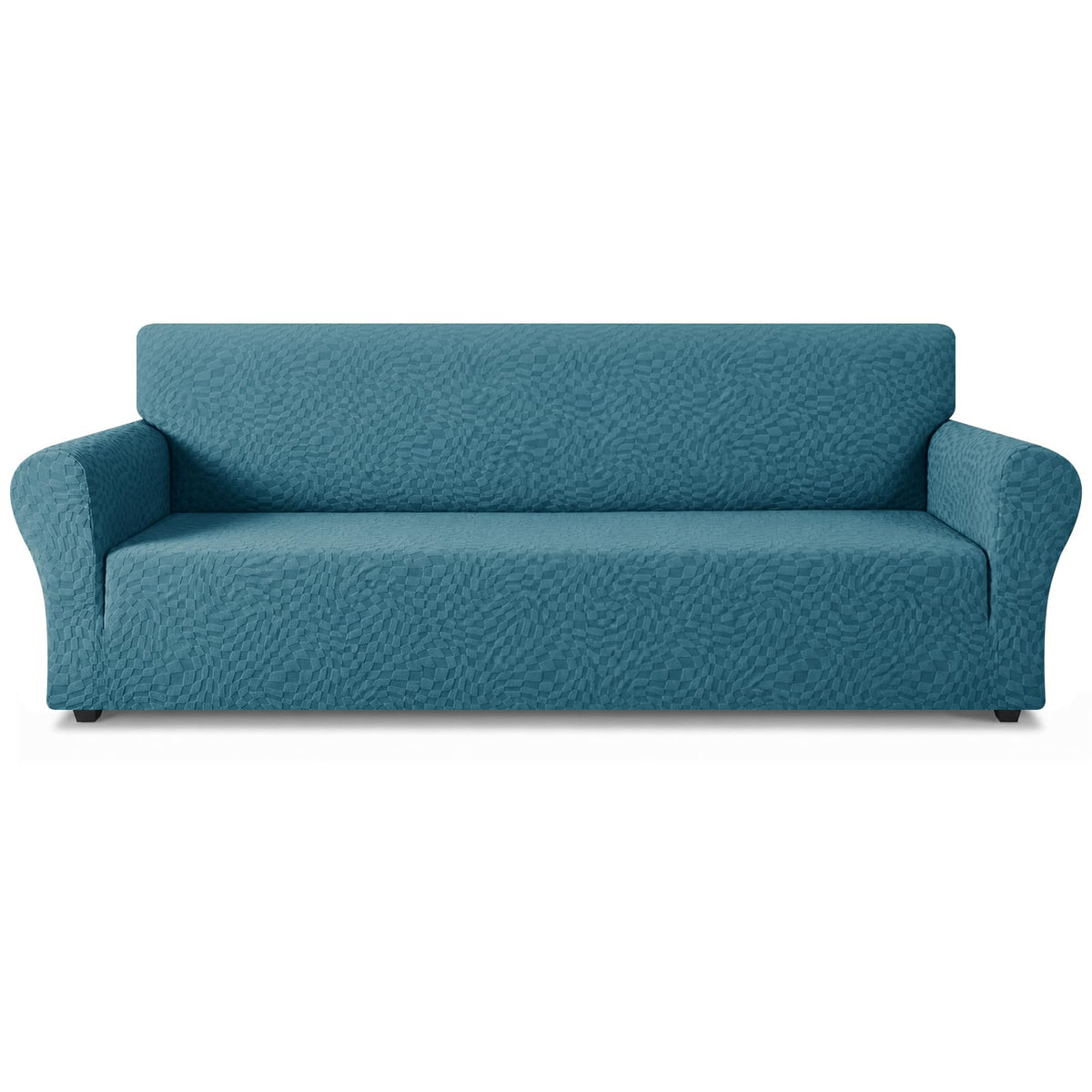 ZNSAYOTX 1 Piece Jacquard Couch Covers for 3 Cushion Couch Living Room High Stretch Sofa Cover Pets Dogs Friendly Anti Slip Thickened Slipcovers Furniture Protector (Sofa, Light Grey)