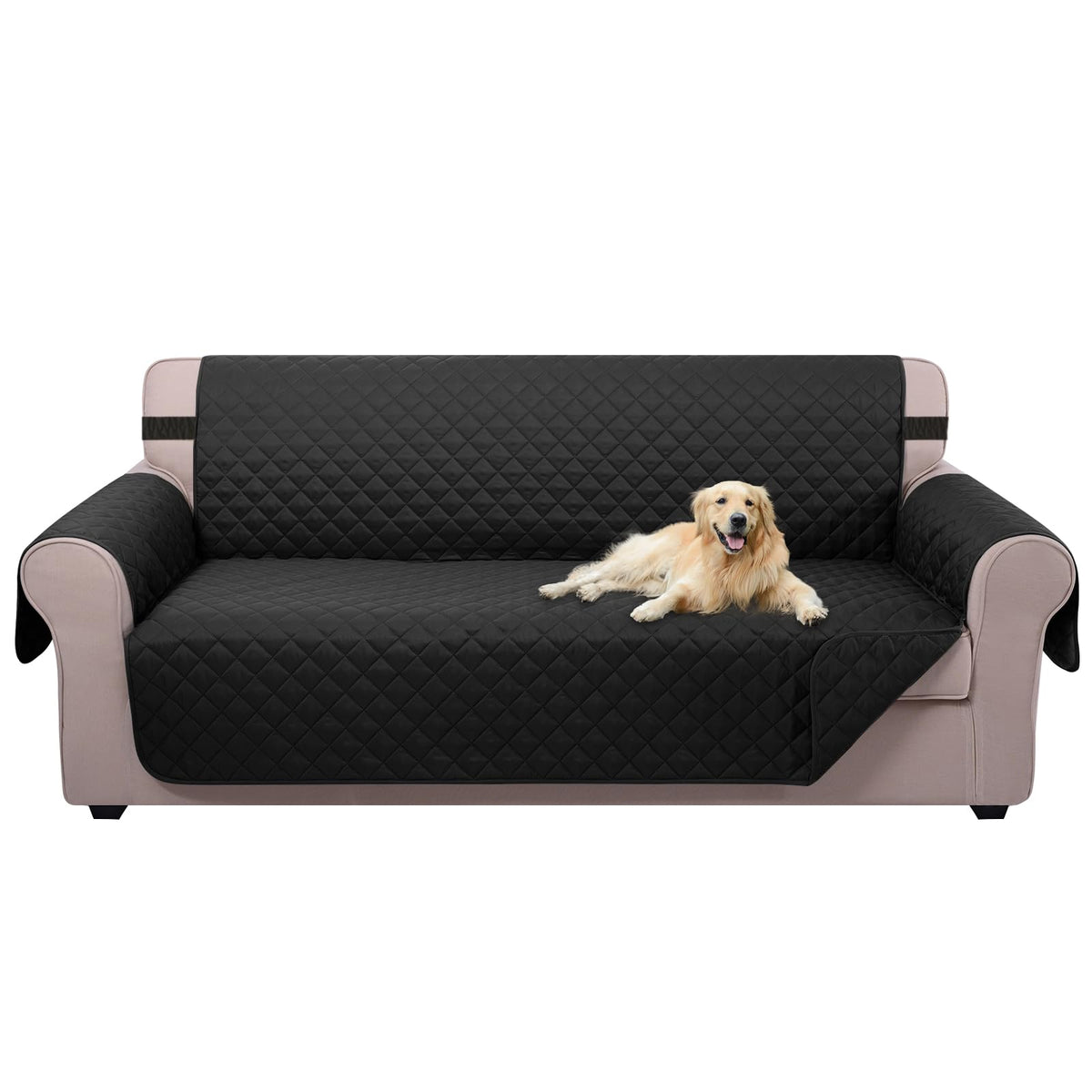 U-NICE HOME Reversible Sofa Cover Couch Cover for Dogs, Coffee/Beige