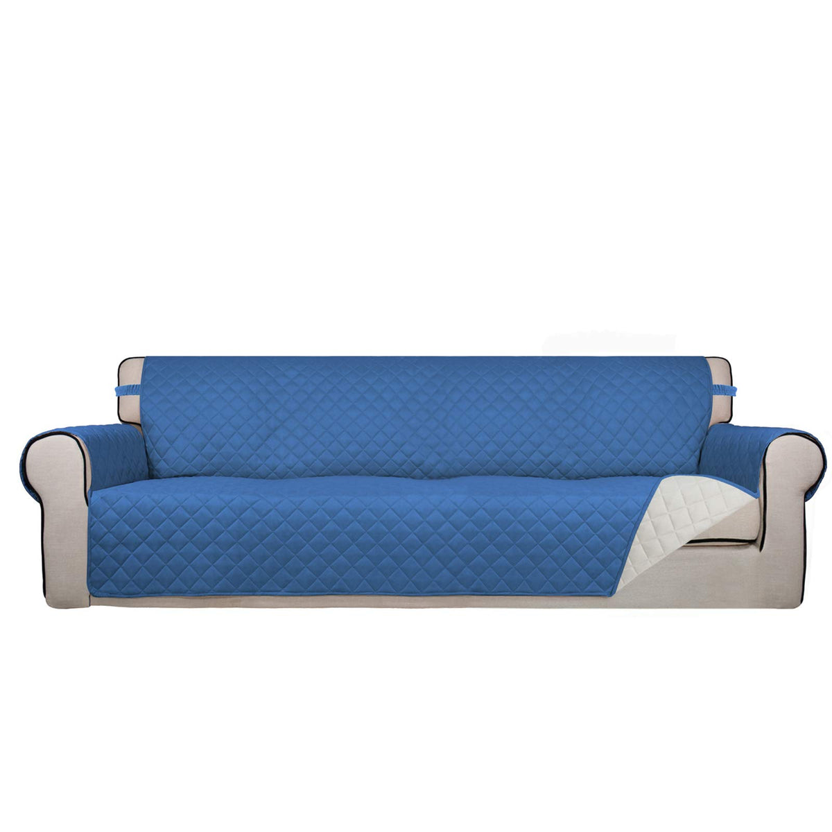 PureFit Reversible Quilted Couch Covers for Dogs Sofa Cover 4 Seater 88"