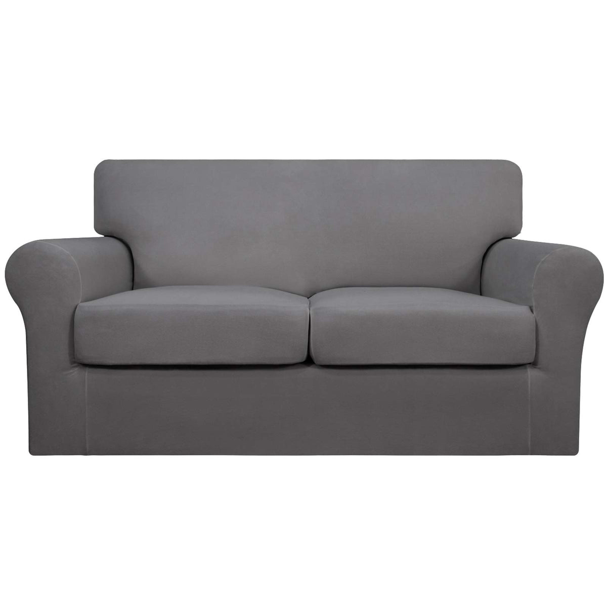 Easy-Going 4 Pieces Stretch Sofa Cover for 3 Cushion Couch Washable