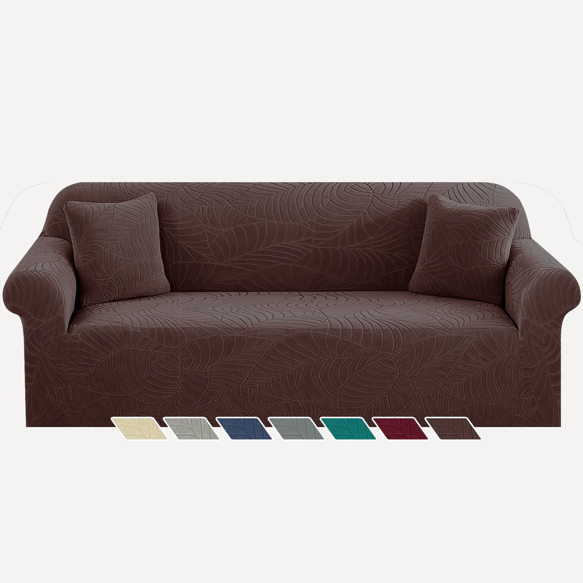 YEMYHOM Couch Cover Latest Jacquard Design High Stretch Sofa Covers for 3 Cushion Couch, Pet Dog Cat Proof Slipcover Non Slip Magic Elastic Furniture Protector (Sofa, Light Gray)