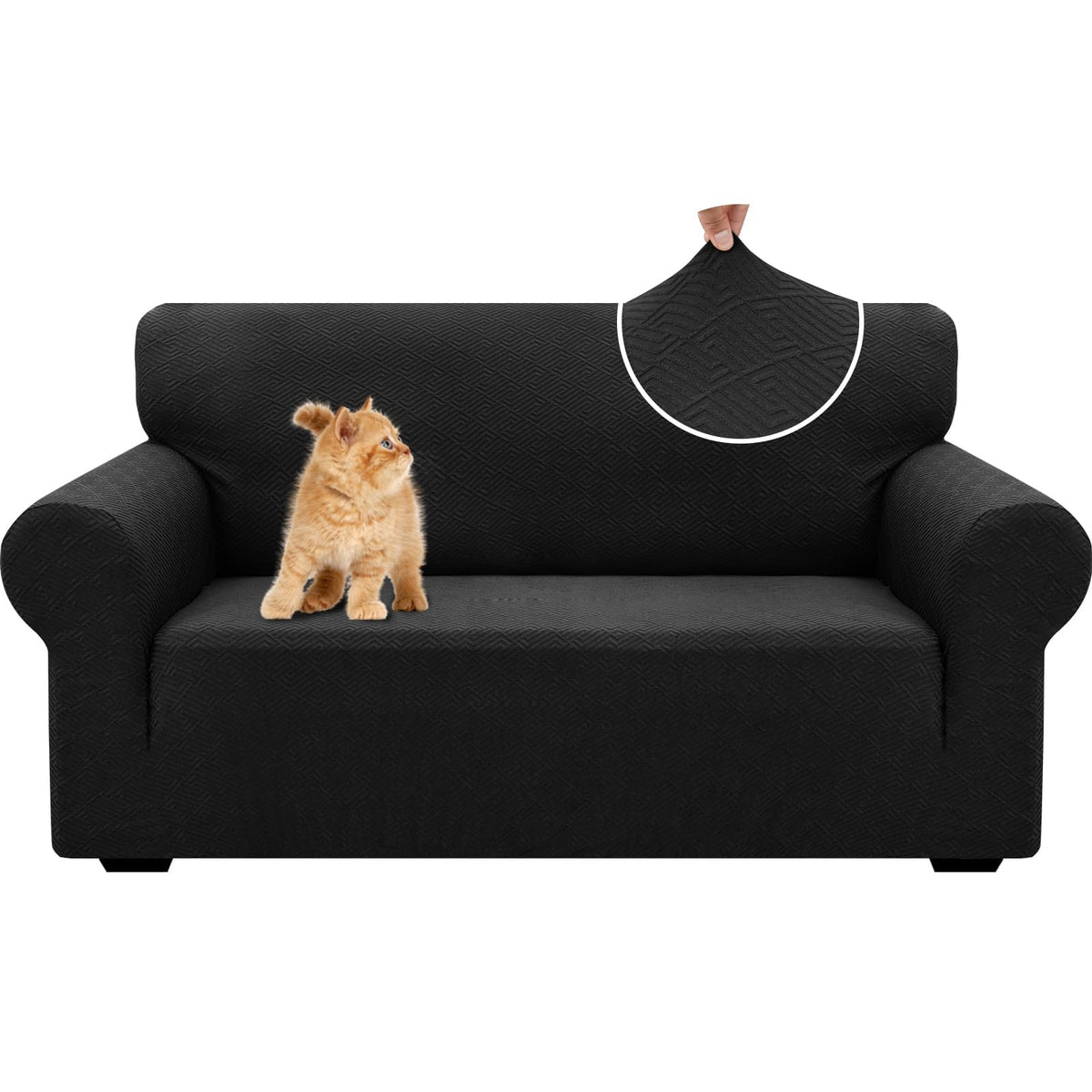 XINEAGE Stretch Jacquard Sofa Cover, Non Slip Sofa Slipcover for Dog