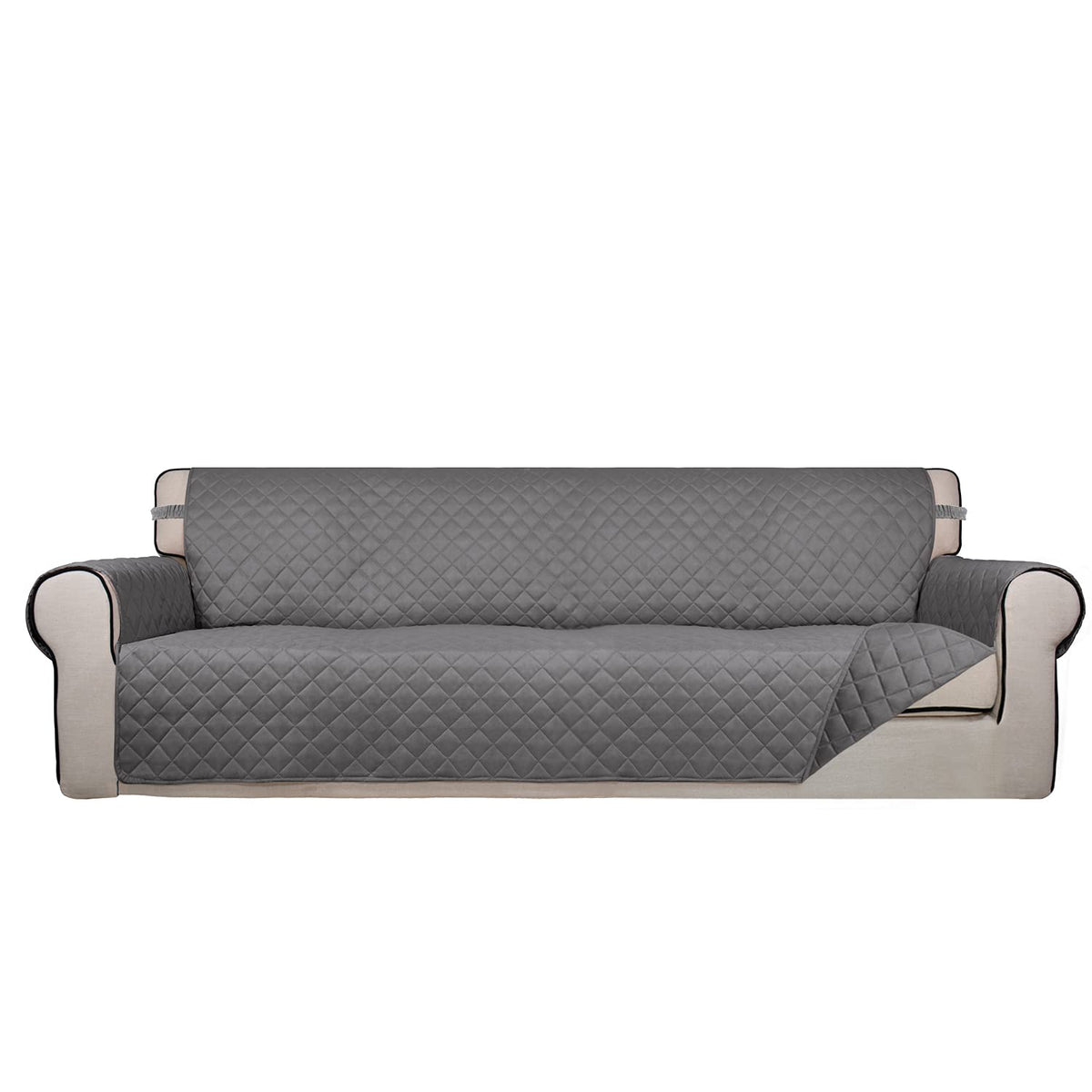 PureFit Reversible Quilted Sofa Cover Dog Couch Covers for Sofa, 66 in