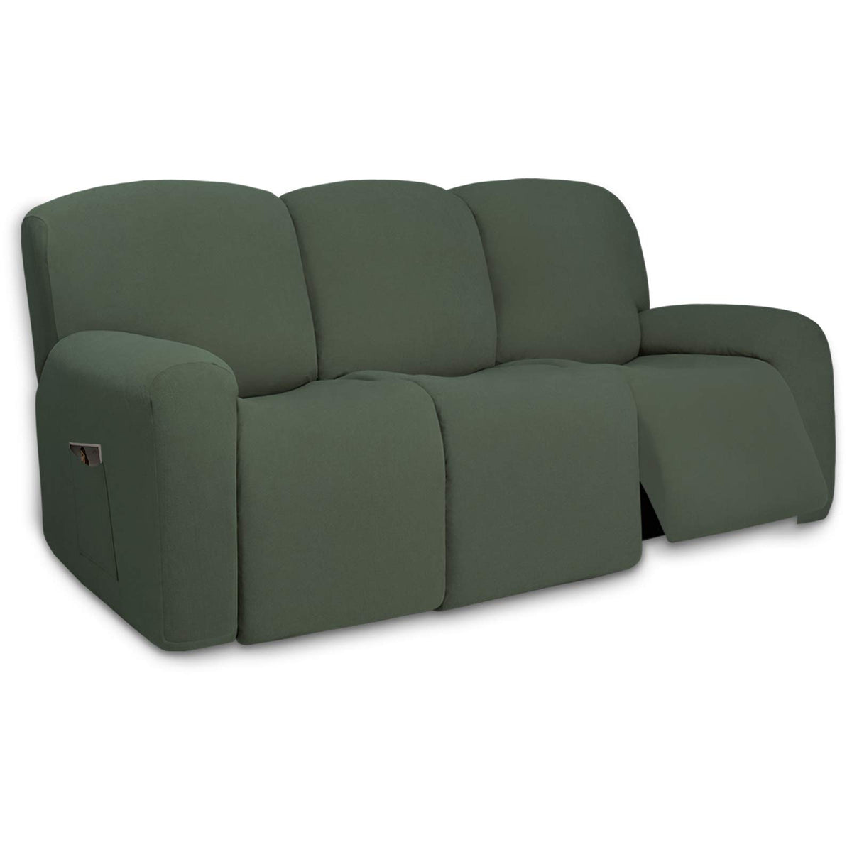 PureFit Stretch Couch Covers for Sofa Large Sofa Slipcovers Dark Gray
