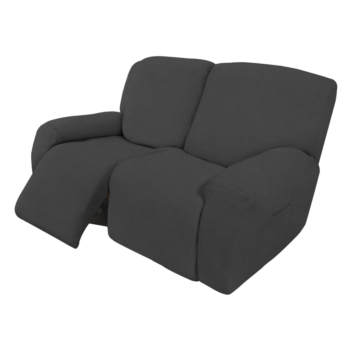 Easy-Going Stretch Recliner Chair Sofa Slipcover Washable Dark Gray