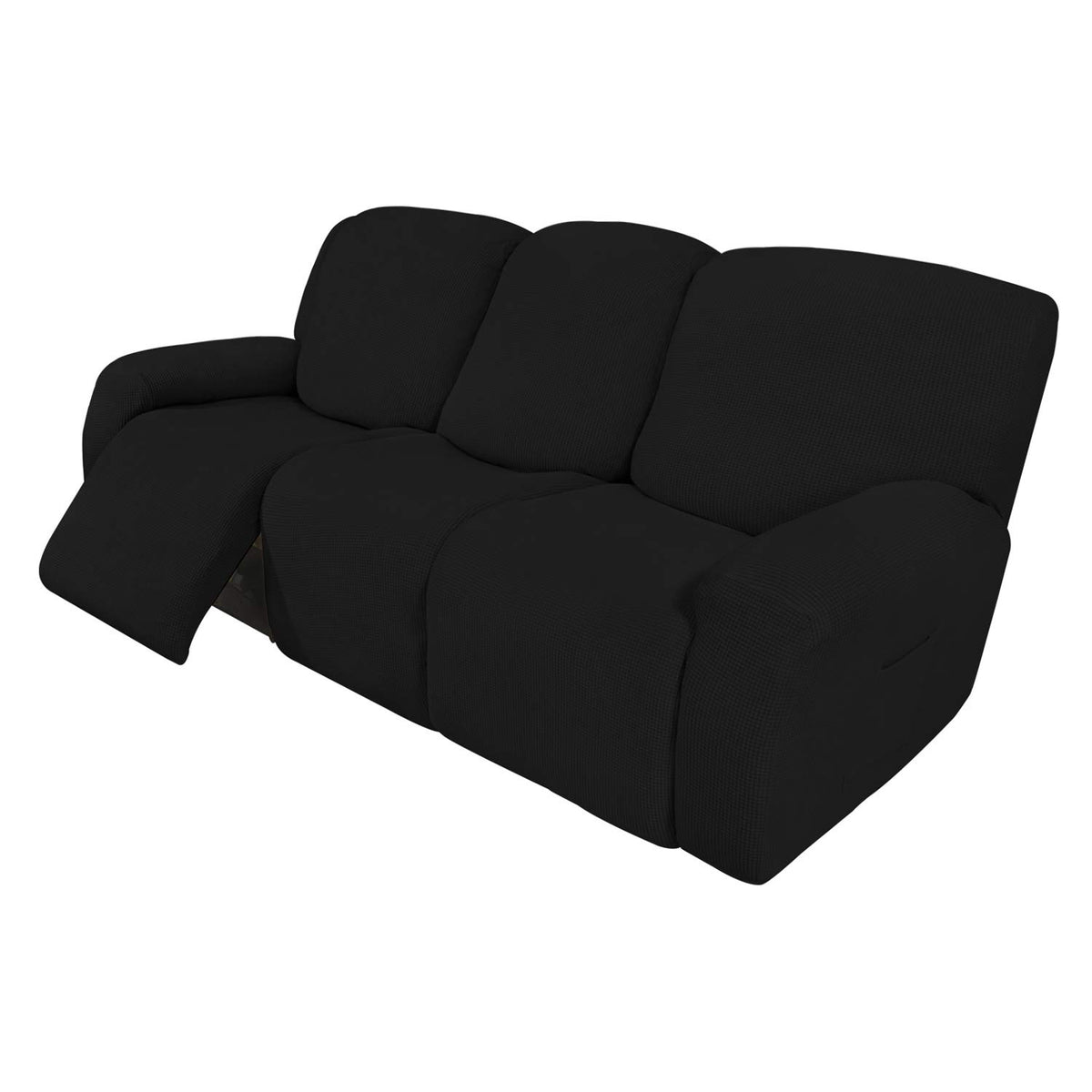 Easy-Going Stretch Recliner Chair Sofa Slipcover Washable Dark Gray