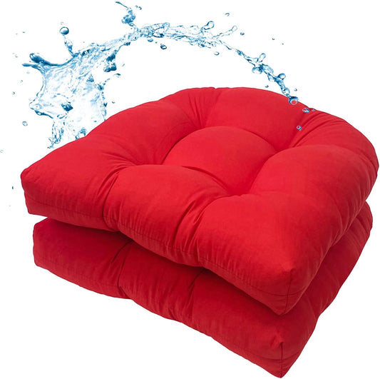 MTMR 2Pcs Outdoor Chair Cushions, Patio Furniture Seat Pads, Waterproof